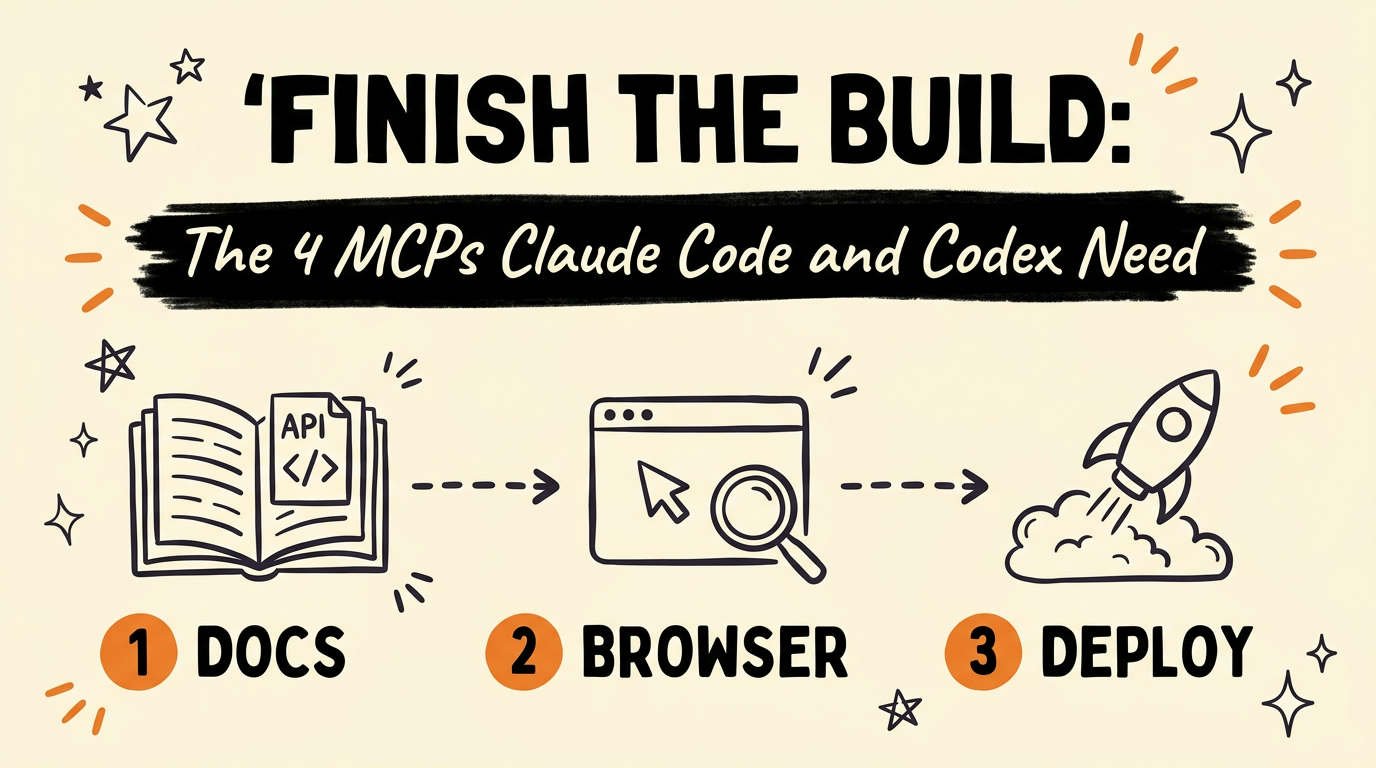 4 MCPs That Finish Your Claude Code and Codex Build