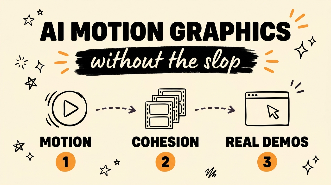 AI Motion Graphics Skills That Don't Look Like Slop