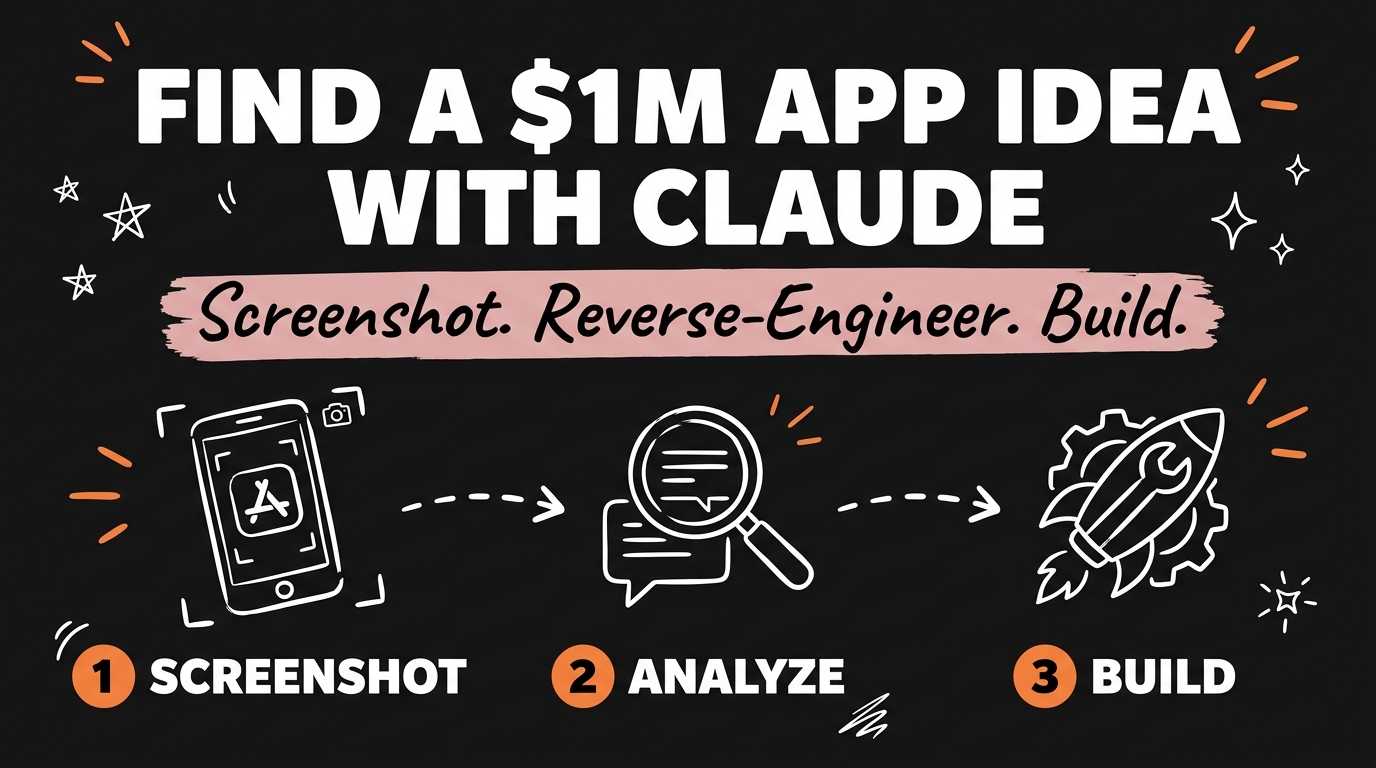Find a $1M App Idea by Screenshotting the App Store With Claude
