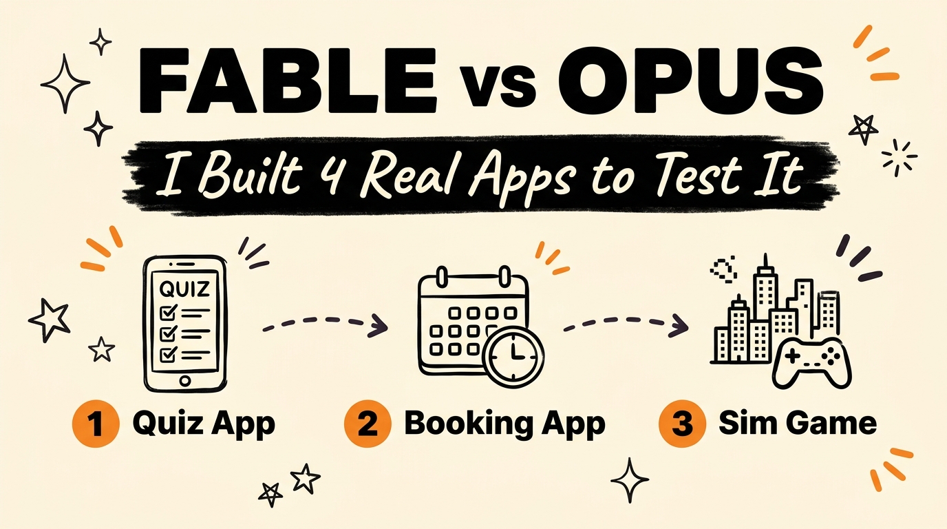 Claude Fable vs Opus: I Built 4 Real Apps to See If It's Worth 2× the Cost