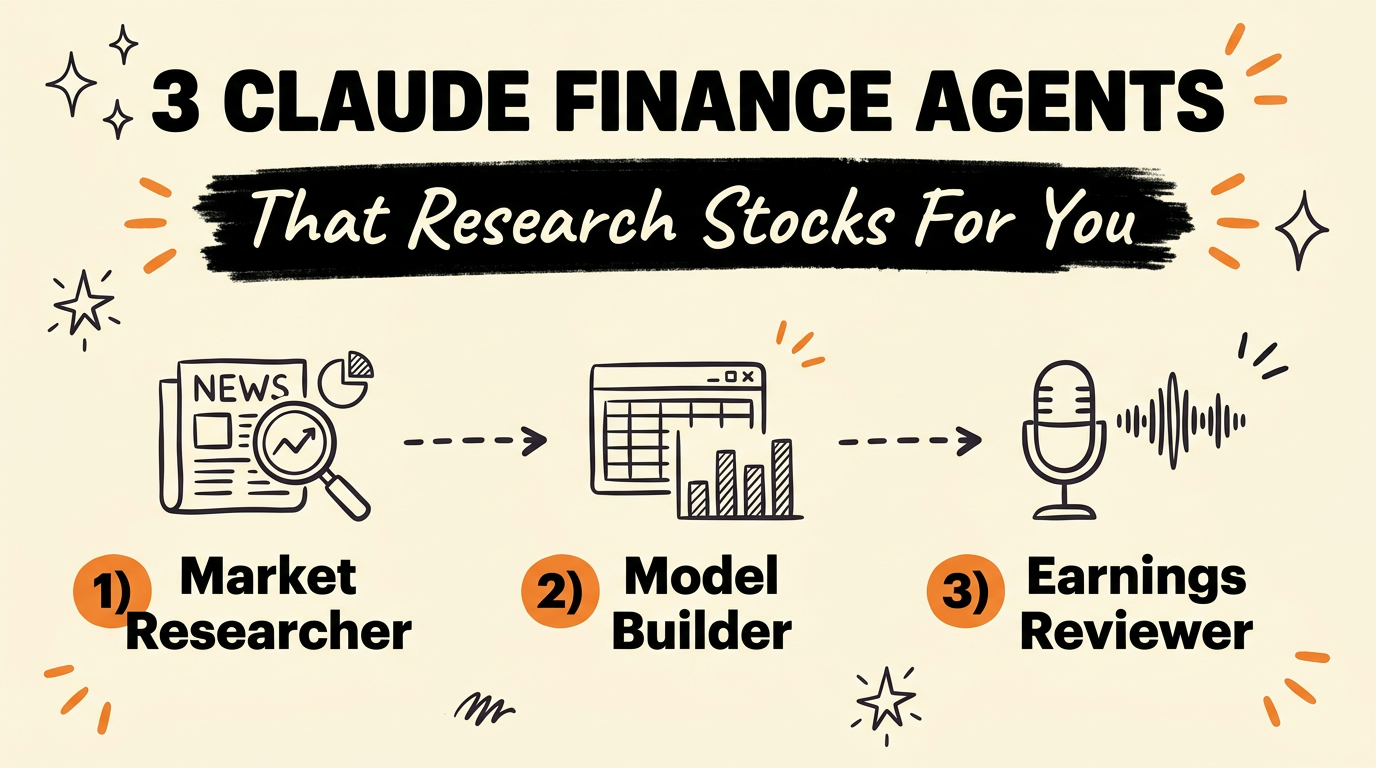 3 Claude Finance Agents That Research Stocks