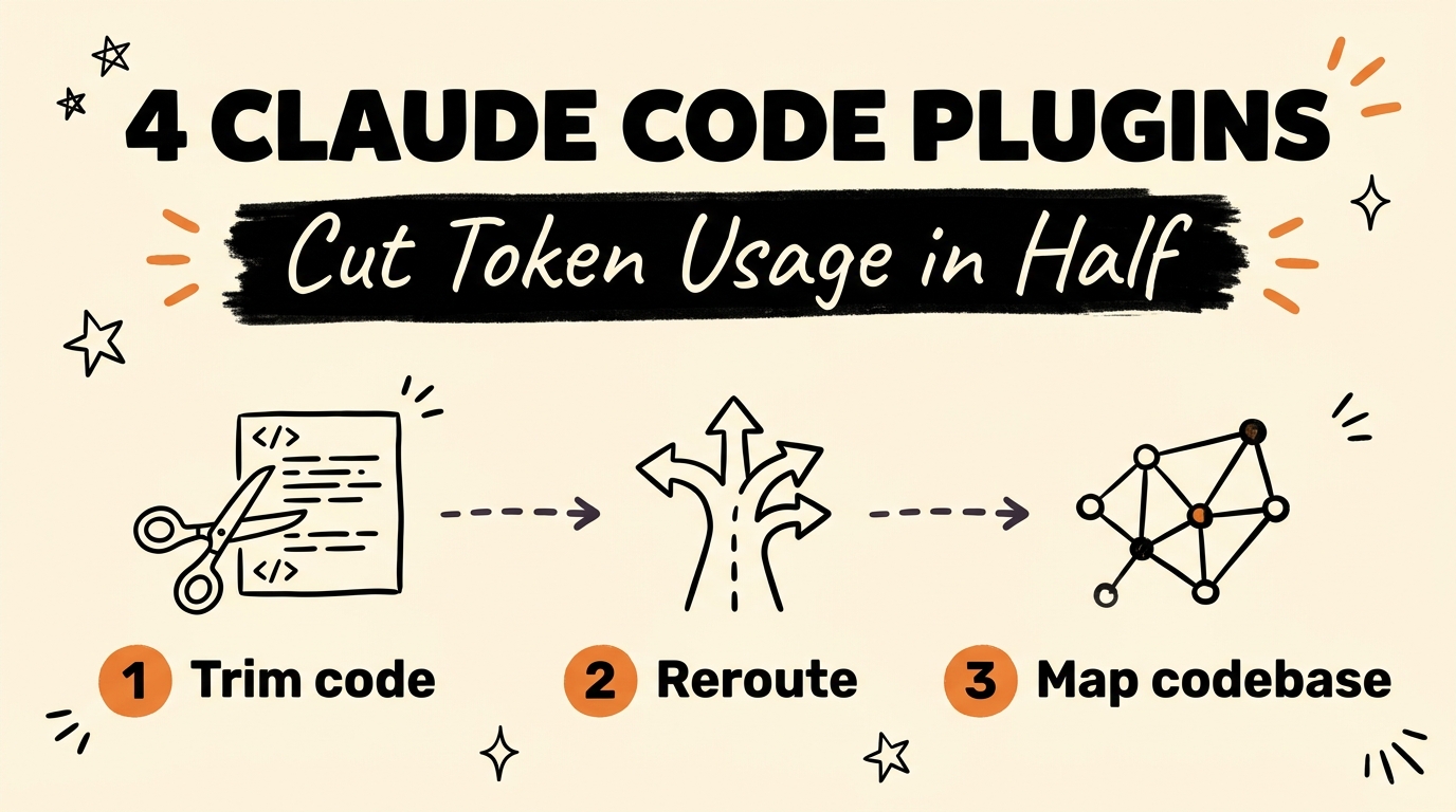 4 Claude Code Plugins That Cut Token Usage in Half
