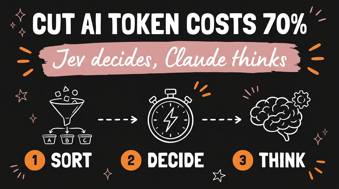 Cut AI Token Costs 70% With Jev and Claude