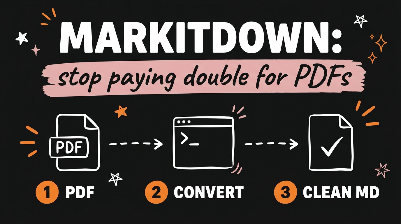 Markitdown: Stop Paying Double for PDFs in Claude
