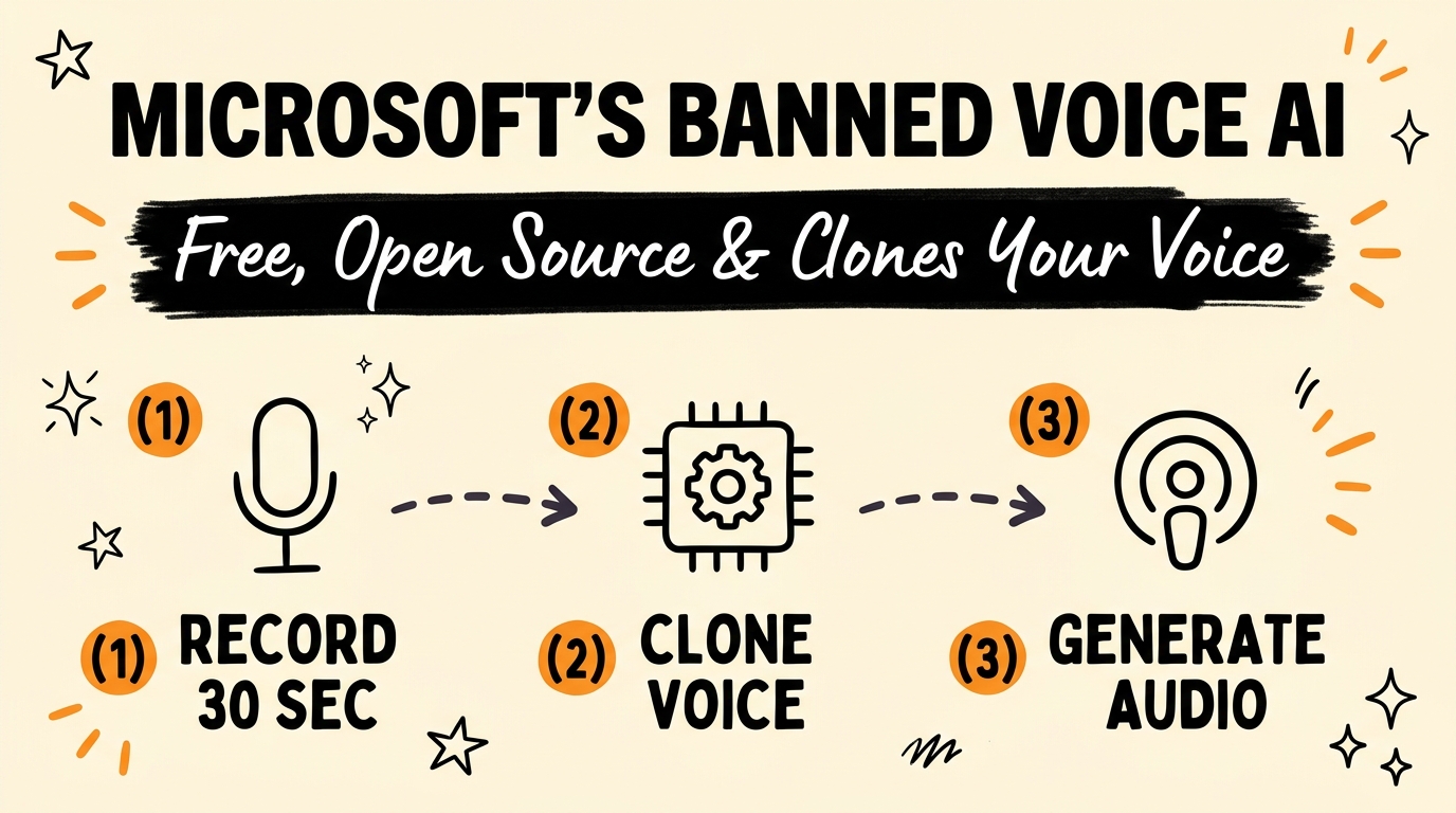 Microsoft VibeVoice: Free Open-Source Voice Cloning AI